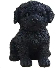 PHNAM Garden Statue, Dog Resin Statue Bedroom Study Decoration Outdoor Lawn Decoration Gardening Flower Pot Decoration, Perfect Garden Gift