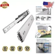 18-Inch Heavy-Duty Ball Bearing Drawer Slides - Soft Close, 3-Fold Extension