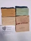 5 BARS PUMPKIN PIE SPICE VANILLA BLUEBERRY GOAT MILK SOAP HAPPY GOAT CREAMERY