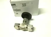 PARKER 8A-V6LN-SS 1/2" O.D. TUBE CONNECTION NEEDLE VALVE 316 SS 5000 PSI