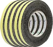 5Pcs (Electrical equipment) 10mm Width 2mm Thickness Single Side Sponge Foam Tape Black 5 (50ry564qf65) Meter Length