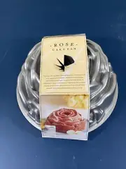Nordic Ware Rose Bundt Cake Pan 10 Cups Heavy Aluminum Flower Floral B2