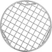 WATIIFUFU Stainless Steel BBQ Mesh Round Wire Rack for Baking Grilling Compatible Electric Ceramic Stoves