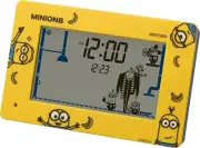 Rhythm Minion Alarm Clock Digital Clock with Calendar Yellow NEW