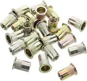 NOLITOY 120pcs Stainless Steel Rivet Nuts Metal Rivet Nut Tool Kit Threaded Fasteners