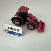 Ertl Tomy 1/64 Pink Case Loader CNH International Tractor NEW With Tags