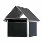 Sandleford Black Seaford Post Mounted Letterbox