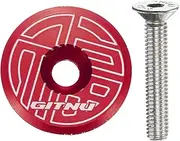 sourcing map Bicycle Headset Top Cap Cover Aluminum Alloy Cycling Headset Stem with Bolt for Mountain Bike Road MTB