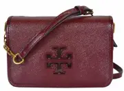 NEW Tory Burch $425 Agate Patent Leather Mini Britten Crossbody Purse Bag Clutch