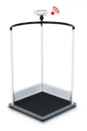 SECA EMR digital hand-rail scale, display in kg/lbs
