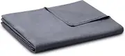 YnM Cotton Duvet Cover for Weighted Blankets (Dark Grey, 60''x80''). …