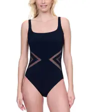 Gottex Square Neck One Piece Swimsuit