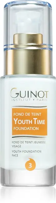 Guinot Youth Time Illuminating and Rejuvenating Foundation for a Fresh Look Naturale Color 3 30ml