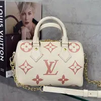 在飛比找PopChill優惠-[二手] Louis Vuitton LV 晶片款奶油粉全皮