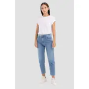 Replay Womens Casual Pants Keida Straight Fit Jeans Blue