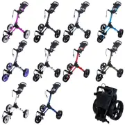 2025 FastFold Square Golf Push Trolley 3-Wheel Compact Foldable Lightweight Cube