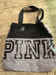 Victoria's Secret PINK Marl Grey Mesh Tote Case Bag - Limited Edition - NWT