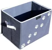 Large Dog Toys Storage Box 16" x 12" Pet Toy Storage Basket with Lid. Perfect