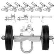 Sliding Gate Kit 6” Sliding Rollers for Connect Tracks Max.600LBS