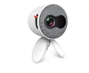 Creative Mini Projector Portable Home Projection Multiple Functional Interfaces Support HD 1080P-White