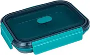 [Lurch] Food Storage Box Silicone Foldable Up & Down 1200 ml Petrol