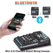 6Channel Sound Mixing Mixer USB Audio DJ Console Live Recording Musical Mixer