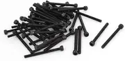 uxcell M3 x 35 Hex Bolt Socket Head Cap Machine Screws Fasteners Black 30Pcs