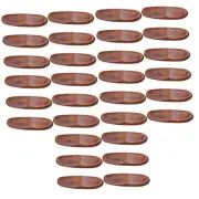 SHOWERORO 30 Pcs Solid Wood Chopsticks Spoon Holder Rustic Spoon Rest Chopsti...