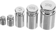 GETAJGHSD 5pcs Precision Calibration Weights Set Stainless Steel for Digital Scales Accurate to Weights for Balance Calibration and Precision Weighing Tasks