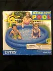Intex Crystal Blue Pool 58in x 13in Inflatable kiddie Swimming Pool NEW