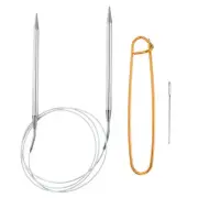47" Circular Knitting Needles US 10.5/6.5mm Needles 5.51" Stainless Steel