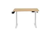Maestro Furniture Neptune Electric Sit And Stand Height Adjustable Office Computer Working Desk Oak/White