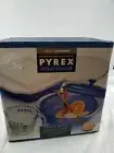 Crown Corning Pyrex Cobalt Blue Sculptured 6 Piece Set New Very Rare