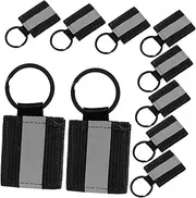 INOOMP Reflective Back Zipper Pull Tags High Visibility Keychain Accessories for Handbags Purses and Bikes Enhances During Nighttime Activities