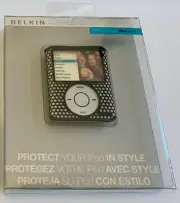 Belkin Micro Grip Case for iPod nano Black Rare NIB