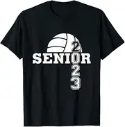 [X.Style] Class of 2023 Volleyball Senior Back to School ds581 T-Shirt Black