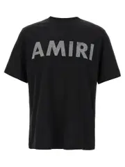 [Amiri] Amiri-Stencil T Shirt Nero-Uomo S