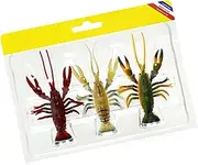 Bass Baits and Lures,Realistic Sinking Fishing Lures Bass Set of 3 | Soft Equipment for Pike Pickerel Trout Walleye Bream Salmon