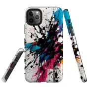 For iPhone 11 Pro Max Tough Protective Cover, Dark Splatter