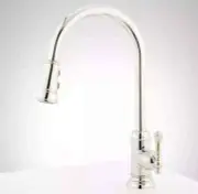 Signature Hardware Beasley Single Handle Pull-Down Kitchen Faucet - Polished N,,