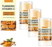 Turmeric Vitamin C Eye Cream Stick, Hydrating Eye Cream With Retinol, Under Eye Bags Balm for Puffiness and Bags Reduces, Eye Serum Stick, Reduce Fine Lines Wrinkles Natural, Multi Correxion (3pcs)