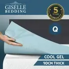 10CM Cool Gel Mattress Topper Memory Foam Topper Bamboo Cover Cool Gel Topper