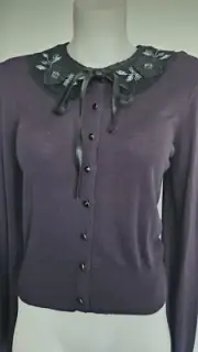 Alannah Hill Dreamland midnight blue cardigan size 12