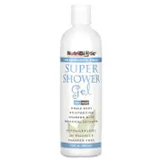 NutriBiotic, Super Shower Gel, Non-Soap, Fragrance Free, 12 fl oz (355 ml)