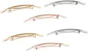 SAFIGLE 6pcs Women Hair Pins Gold Hair Barrette Barrette Clips Hairpin
