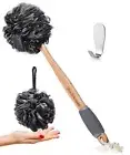 Slick- Loofah with Handle Loofah Back Scrubber Back Loofah Loofah Brush with ...