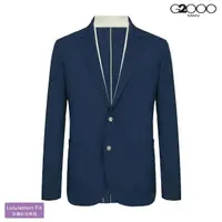 在飛比找momo購物網優惠-【G2000】雙釦平紋西裝外套-藍色(2111201476)