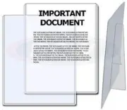 Lot of 5 BCW 8.5 x 11 Rigid Topload Photo / Document Holders with Built In Stand
