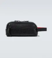 [Christian Louboutin] Christian Louboutin Blaster leather washbag One Size black