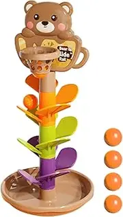 Ball Drop Toy - Roll Ramp Toys | Baby Ball Tower Roll Ball Game | Sensory Toy for Babies | Interactive Basketball Ramp Activity Track Learning Educational Toy for Birthday, Baby, Gift